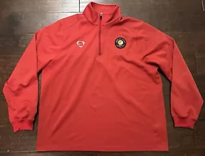 Men’s Nike Soccer Ebbsfleet United Football Club Red 1/4 Zip Pullover- Size 2XL - Picture 1 of 20