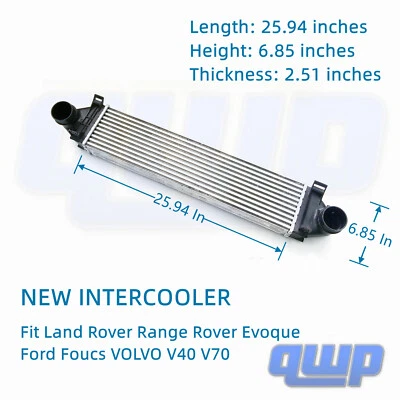 Intercooler turbo enfriador de aire de carga para Range Rover Evoque Ford Foucs VOLVO V70 Foto 1 de 4