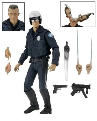 Terminator T-1000 Police Motorcycle Figure From The Movie Terminator 2 - Image 1 of 4