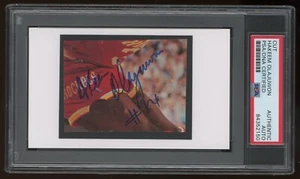 Hakeem Olajuwon Signed Vintage "Akeem" Cut On Index Card 3x5 Auto PSA DNA Rocket - Picture 1 of 1