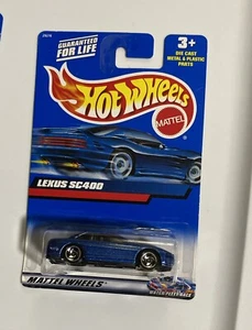 RARE 2000 Hot Wheels Mainline #210 Lexus SC400 Blue w/Saw Blade Wheel Variation - Picture 1 of 1