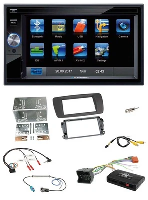 Blaupunkt Lenkrad USB Bluetooth TMC 2DIN Navigation für Seat Ibiza 08-15 tuam gr - Bild 1 von 4