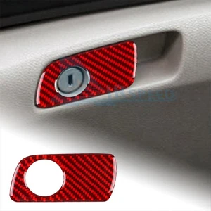 Storage Box Handle Panel Cover Red Carbon Fiber Sticker For Honda Accord 13-17 - Picture 1 of 8