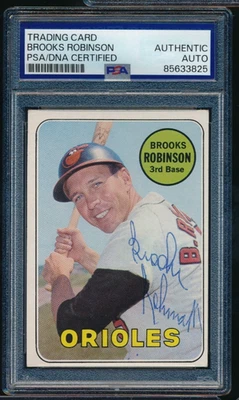 1969 Topps High #  #550 Brooks Robinson signed auto autograph PSA/DNA *read - Image 1 of 2