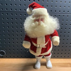 Vintage Harold Gale Santa Claus Figure 15” Tall Red Velvet Christmas Decor - Picture 1 of 15