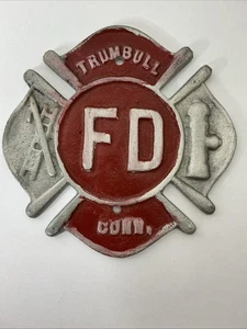 Vintage FEUERWEHR TRUMBULL Connecticut Emblem - Bild 1 von 4