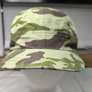 Cadet Army Cap Camo Canvas Military Hat Womens One Size - Picture 1 of 10