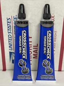 Lot Of 2. DYKEM Cross Check Torque Seal Tamper-Proof Indicator Blue - Picture 1 of 3