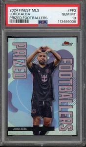 2024 Topps Finest MLS JORDI ALBA #PF3 Prized Footballers PSA 10 Inter Miami CF - Picture 1 of 2