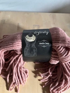 NWT Infinity Double Loop Scarf - warm pink - SALE! Gift Idea! - Picture 1 of 5