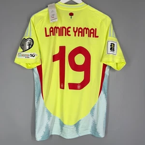 NEU MIT ETIKETT SPANIEN NATIONAL AWAY FOOTBALL TRIKOT SHIRT 2024 2025 #19 LAMINE YAMAL WM 26 - Bild 1 von 8