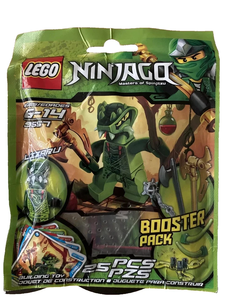 LEGO Ninjago Lizaru Minifigura 9557 Booster Pack Nuevo Sellado Raro Foto 1 de 4