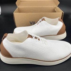 VILOCY scarpa uomo US taglia 13 bianca maglia casual eleganti sneakers nuove - Foto 1 di 5