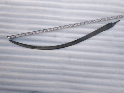 Old vintage Rajput Sikh Maratha wootz steel water pattern tulwar  sword blade - Image 1 of 4