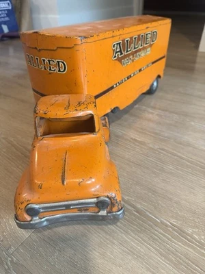 РЕДКАЯ 1950-1960 Tonka Грузовик Союзнические Линии Фургона Прессованная Сталь Антикварная Игрушка - Изображение 1 из 4