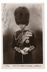 Vintage 1924 Postcard Prince of Wales in Guards Uniform – J. Beagles London - Picture 1 of 2