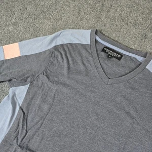 Free Planet T-Shirt Scollo a V Color Block Maglietta Casual Manica Corta Taglia M - Foto 1 di 9