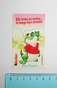 ADESIVO STICKER VINTAGE AUTOCOLLANT AUFKLEBER FERRERO KINDER PINCO PAGELLA - Imagen 1 de 1