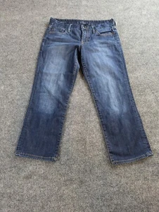 Lucky Brand Jeans Women's 4/27 Sweet'n Crop Denim Capri Medium Wash Blue - Picture 1 of 8