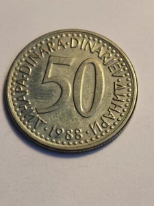 Yugoslavia 50 dinara 1988 #244 - Imagen 1 de 2