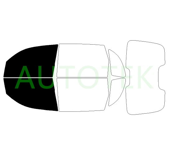 Película precortada ventana delantera de 2 puertas cualquier pantalla de tinte para Chrysler PT Cruiser 2001-2010 Foto 1 de 4