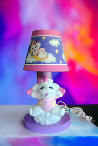 Vintage Lamb Chop Table Lamp Nursery Night Light 1993 Shari Lewis Enterprises