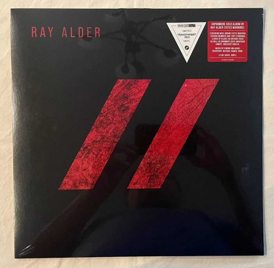 Ray Alder - II (Limited Transparent RED Vinyl) Only 300 Made / Fates Warning - Image 1 of 4