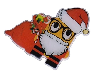 Amazon PECCY Weihnachtsmann mit Brille und Geschenken Mitarbeiter Pin - Bild 1 von 1