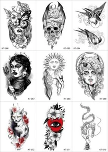 8 Sheets Temporary Tattoo Waterproof Tattoo Body Arm Stickers Fake Waterproof - Picture 1 of 1