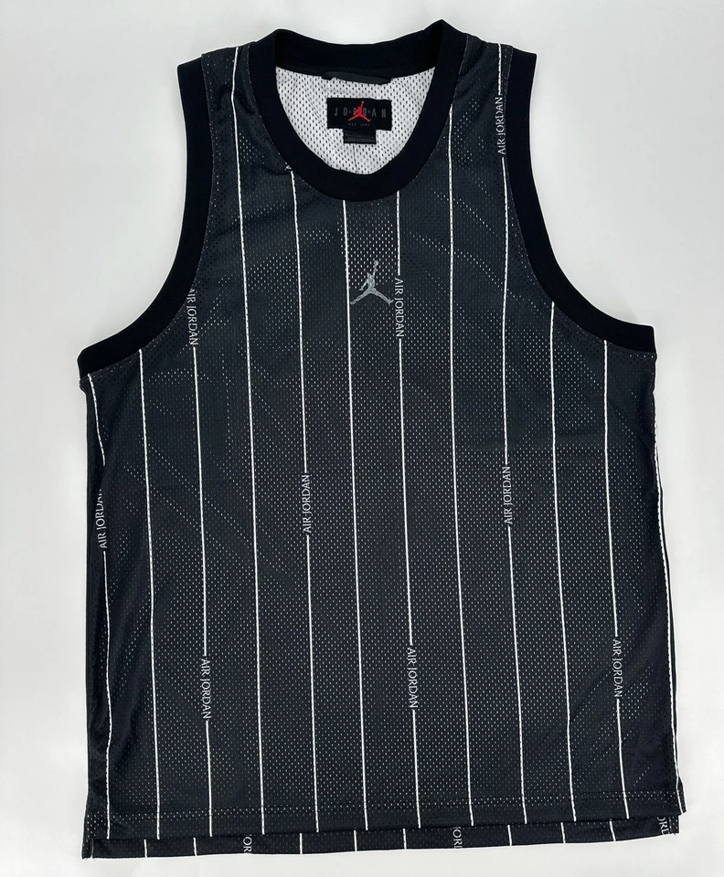 Jordan Essentials Printed Jersey Black White DM1380-010 Men’s Size XL