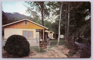Tarjeta postal cromada vintage Ogles Creek Bend Cabins Gatlinburg Tennesse - Imagen 1 de 2