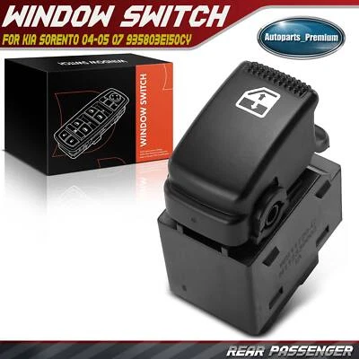 Interruptor de ventana eléctrica pasajero trasero derecho para Kia Sorento 04-05 07 935803E150CY Foto 1 de 4