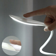 LED Dimmable Desk Reading Night Light Bedside Touch Sensor USB Table Lamp white