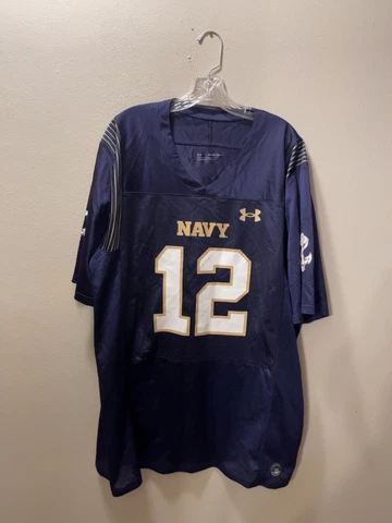 Navy Midshipmen Under Armour Men’s Blue Football Jersey Size 3XL Cover