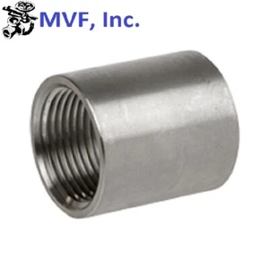 1-1/2" 150 Female (NPT) Full Coupling 304 Stainless Steel Coupler SS050841304 - Picture 1 of 4