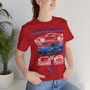 Corvette Enthusiast Tee | Unisex Trikot Shirt, Autoliebhaber Geschenk, Vintage [...] - Bild 1 von 57