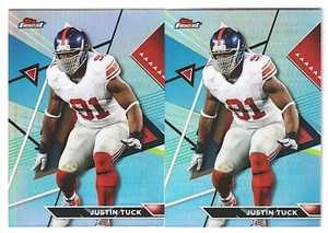 Lot (2) 2023 Topps Composite Finest Justin Tuck Refractor #223 Giants - Picture 1 of 3