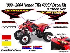 2003 2004 Honda TRX 400ex Decal Graphic Sticker OEM kit Mark Set SPORTRAX 400 EX - Picture 1 of 3