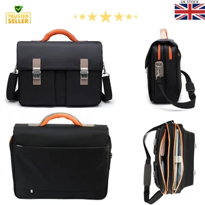 15.6 Laptop Briefcase Business Bag with Two locks Work Case Bag Nylon Waterproof - Picture 1 of 7