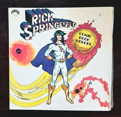 Rick Springfield LP Comic Book Heroes Vinyl Record Album 1973 CBS - Image 1 of 2