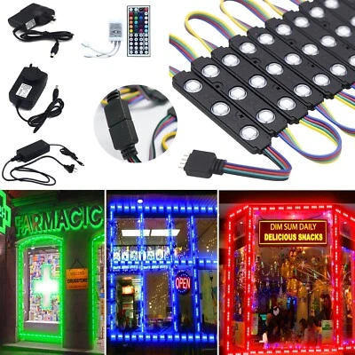 20-400Pcs RGB 5050 SMD LED Module Lights For Storefront Window Letter Sign Lamp - Image 1 of 4