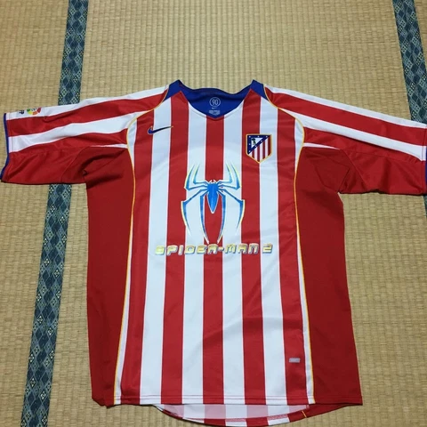 Spider-Man2 Atletico Madrid 2004/2005 Casemita Home Jersey Shirt XL Torres Cover