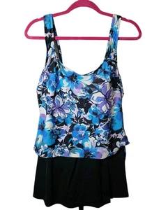 Vestido de baño floral Le Cove traje de baño talla 14 NUEVO vintage nuevo con etiquetas precio de venta sugerido por el fabricante 96,00 USD - Imagen 1 de 6