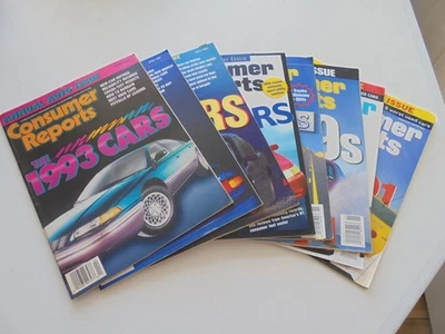 CONSUMER REPORTS MAGAZINES:  1993-2001 CARS-ANNUAL AUTO ISSUE - Image 1 of 4