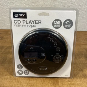 GPX PC332B Portable CD Player Antiskip Protection FM Radio Stereo Earbuds Black - Picture 1 of 9