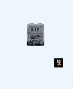 BBLB 1x2x2 Ladrillo, Lápida Impresa, Ciudad, Halloween, Compatible con Lego - Nuevo - Imagen 1 de 2
