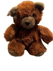 Vintage 1983 Etone Teddy Bear Brown Plush Korea Made Soft Stuffed Animal - Picture 1 of 12
