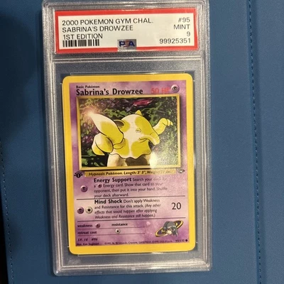 2000 Pokemon Gym Challenge Sabrina's Drowwzee 1st Edition #95 PSA Mint 9 - Image 1 of 2