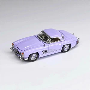 Modellino in lega ad ala di gabbiano 1:64 Mercedes 300SL Roadster pressofuso apertura porte - Foto 1 di 7