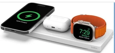 Belkin - MagSafe 3-in-1 Wireless Charging Pad - Fast Wireless Charging for Apple - Imagem 1 de 4